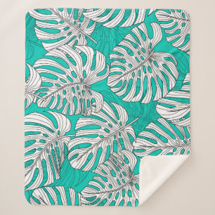 Dschungel Blätter Tropenflora Nahtlos Sherpadecke