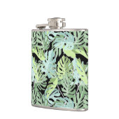 Dschungel-Blumenmuster Flachmann (Links)
