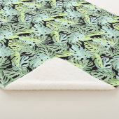 Dschungel-Blumenmuster Sherpadecke (3/4)