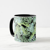 Dschungel-Blumenmuster Tasse (Vorderseite Links)
