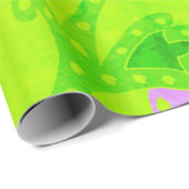 Dschungel-Blumenpapier Geschenkpapier (Rolleneckpunkt)