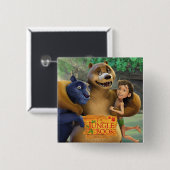 Dschungel-Buch-Gruppe schoss 1 Button (Vorne & Hinten)