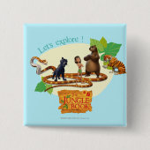 Dschungel-Buch-Gruppe schoss 4 Button (Vorderseite)