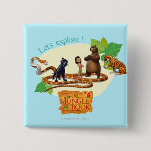 Dschungel-Buch-Gruppe schoss 4 Button