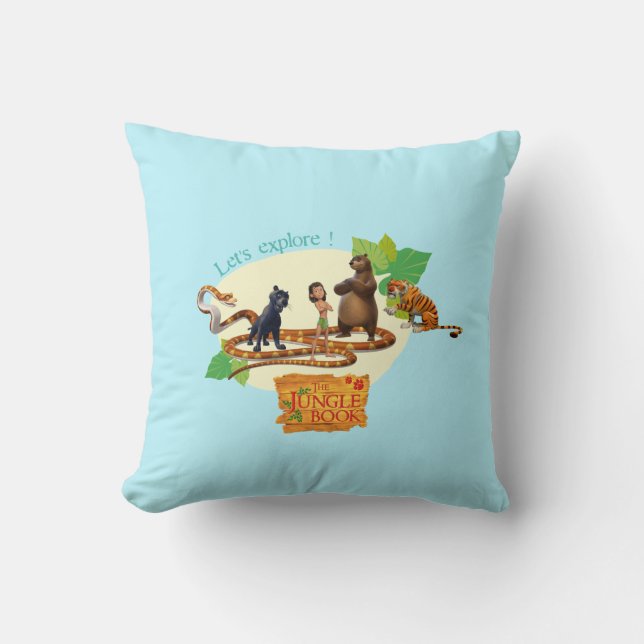Dschungel-Buch-Gruppe schoss 4 Kissen (Vorderseite)