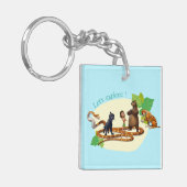 Dschungel-Buch-Gruppe schoss 4 Schlüsselanhänger (Vorderseite links)