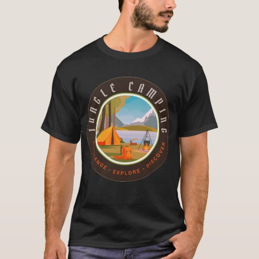 Dschungel-Camping-Freund T-Shirt (Vorderseite)