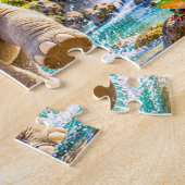 Dschungel-Elefant-Abenteuer Puzzle (Seite)