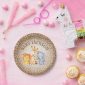 Dschungel-Elefant-Baby-Duschen-Teller Pappteller (Party)