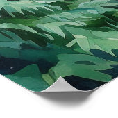 Dschungel-Elefantenliebhaber Spaß Poster (Ecke)