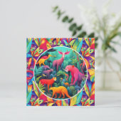 Dschungel Feiertagskarte (Stehend Vorderseite)