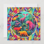 Dschungel Feiertagskarte (Rückseite)
