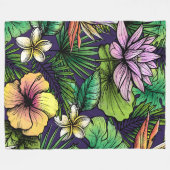 Dschungel Fleecedecke (Vorderseite (Horizontal))