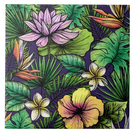 Dschungel Fliese (Vorderseite)