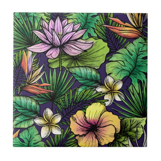 Dschungel Fliese (Vorderseite)