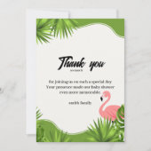 Dschungel flüstern danke einladung (Vorderseite)