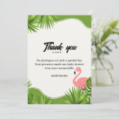 Dschungel flüstern danke einladung (Stehend Vorderseite)