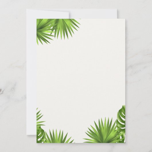 Dschungel flüstern danke einladung (Rückseite)