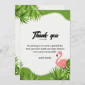 Dschungel flüstern danke einladung (Vorne/Hinten)