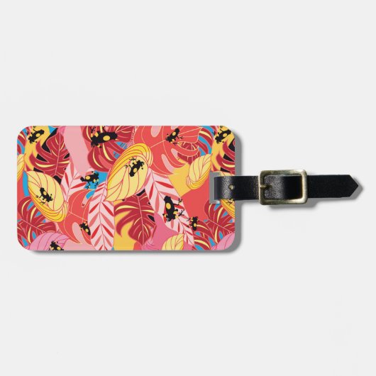 Dschungel-Frösche Gepäckanhänger (Vorderseite horizontal)