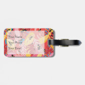 Dschungel-Frösche Gepäckanhänger (Rückseite horizontal)