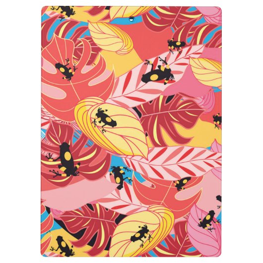 Dschungel-Frösche Klemmbrett (Rückseite)