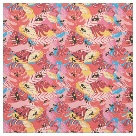 Dschungel-Frösche Stoff (Muster)