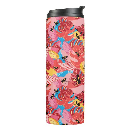 Dschungel-Frösche Thermosbecher (Nach links gedreht)