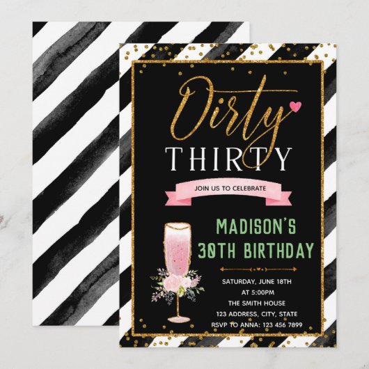 Dschungel Geburtstagsladung Einladung (Vorne/Hinten)