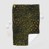 Dschungel-Gelbkäse Leopardenmuster Golfhandtuch (Insitu)