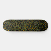 Dschungel-Gelbkäse Leopardenmuster Skateboard (Horizontal)
