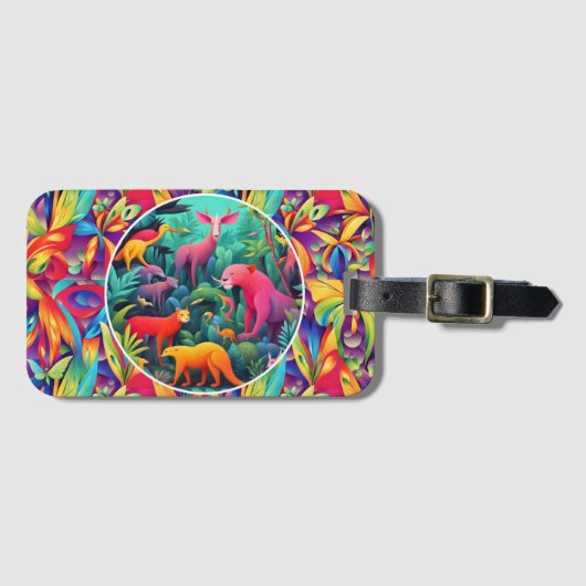 Dschungel Gepäckanhänger (Vorderseite (Horizontal))