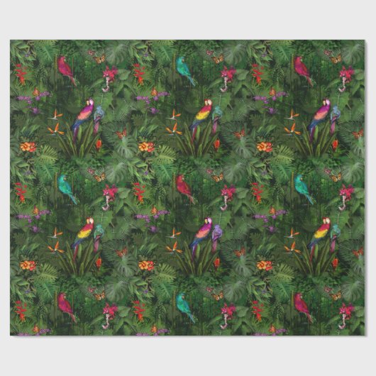 Dschungel Geschenkpapier (Flach)