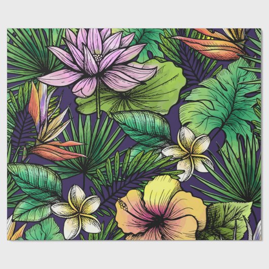 Dschungel Geschenkpapier (Flach)