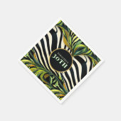Dschungel Glam Zebra Tierdruck Geburtstag Alter Serviette (Ecke)