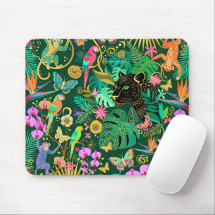 Dschungel Golden Fantasy Surreal Exotisch Mousepad