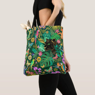 Dschungel Golden Fantasy Surreal Exotisch Tasche