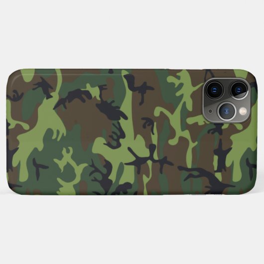 Dschungel-grüne Camouflage Case-Mate iPhone Hülle (Rückseite (Horizontal))
