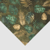 Dschungel Grüngelbe tropische Blätter Seidenpapier (Ausschnitt)