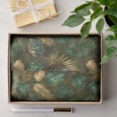 Dschungel Grüngelbe tropische Blätter Seidenpapier (Geschenk)