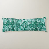 DSCHUNGEL IKAT hawaiisches grünes Stammes- Seitenschläferkissen (Rückseite)