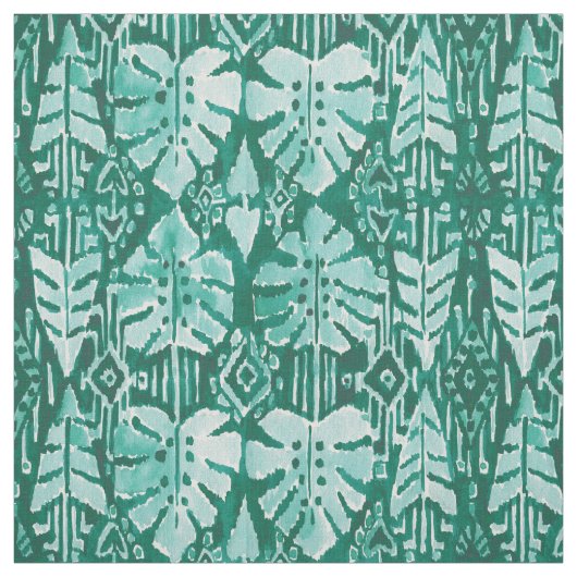 DSCHUNGEL IKAT hawaiisches tropisches Stammes- Stoff (Muster)