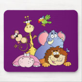Dschungel-Kumpel Mousepad (Vorne)