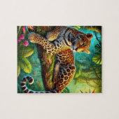 Dschungel Leopard Puzzle (Horizontal)