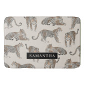 Dschungel-Leopard Wildtier-Muster Badematte (Vorderseite)