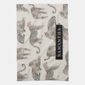 Dschungel-Leopard Wildtier-Muster Geschirrtuch (Vertikal)