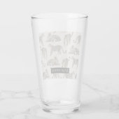 Dschungel-Leopard Wildtier-Muster Glas (Rückseite)