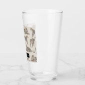 Dschungel-Leopard Wildtier-Muster Glas (Links)