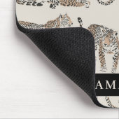 Dschungel-Leopard Wildtier-Muster Mousepad (Ecke)