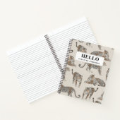 Dschungel-Leopard Wildtier-Muster Notizblock (Innenseite)